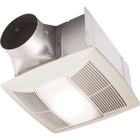 BROAN-NUTONE QT Series Quiet 130 CFM Ceiling Bathroom Exhaust Fan with Light and Night Light, ENERGY STAR QTN130LE1